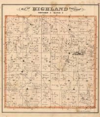 Map of Highland Township (Ohio)