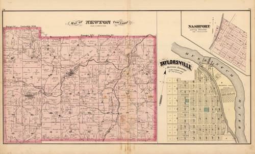 Map of Newton Township. Nashport