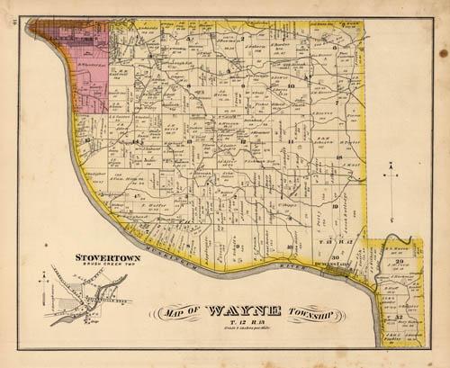 Map of Wayne Township. Stovertown Map of Wayne Township. Stovertown