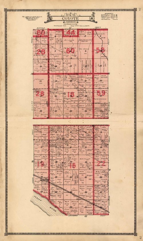 Map of Coyote Township