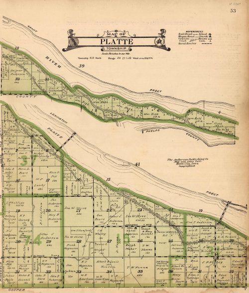 Map of Platte Township