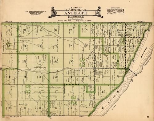 Map of Antelope Township