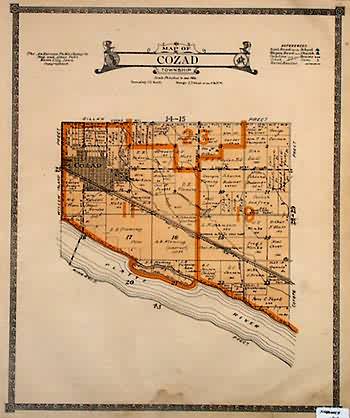 Map of Cozad Township