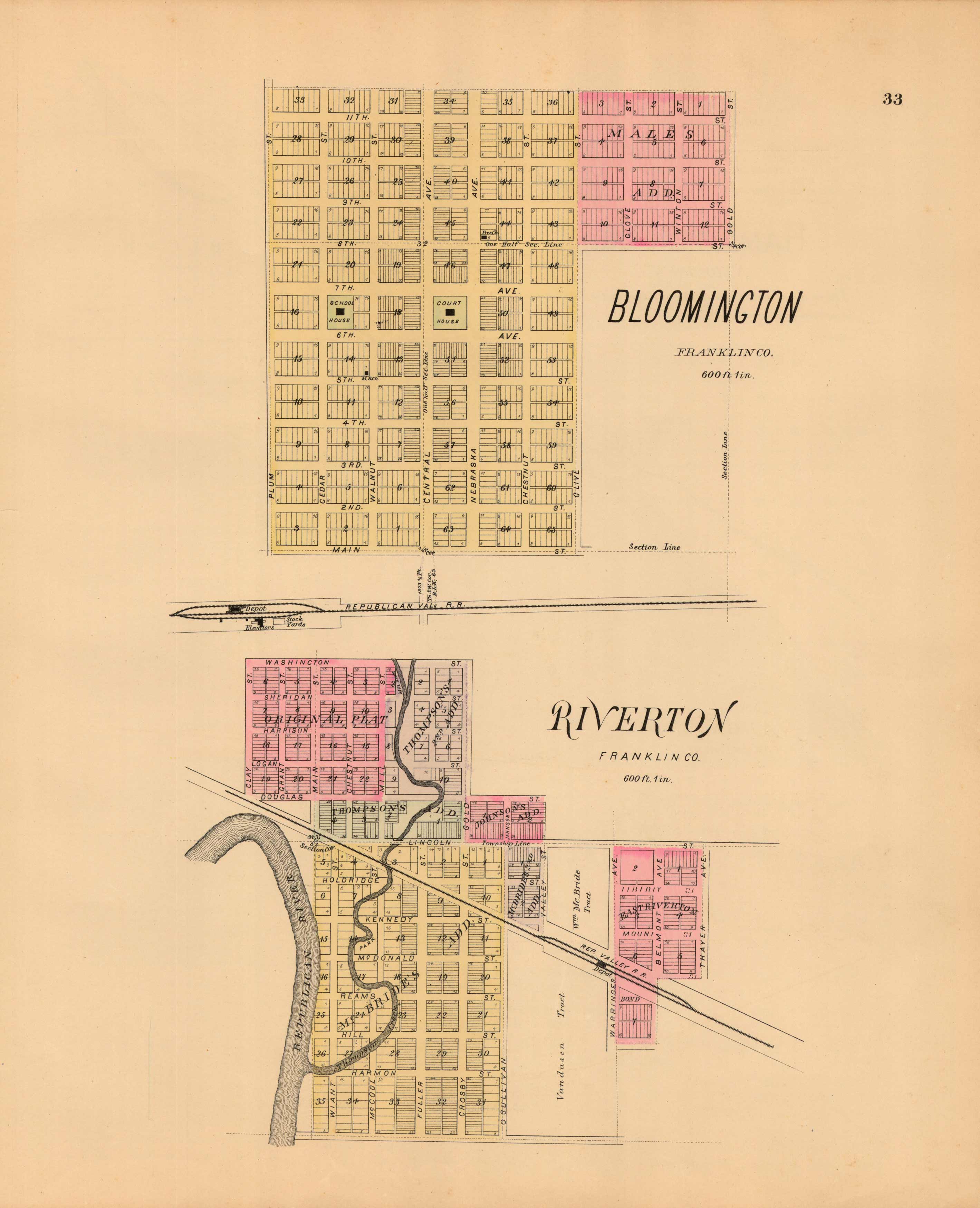Bloomington and Riverton Bloomington and Riverton