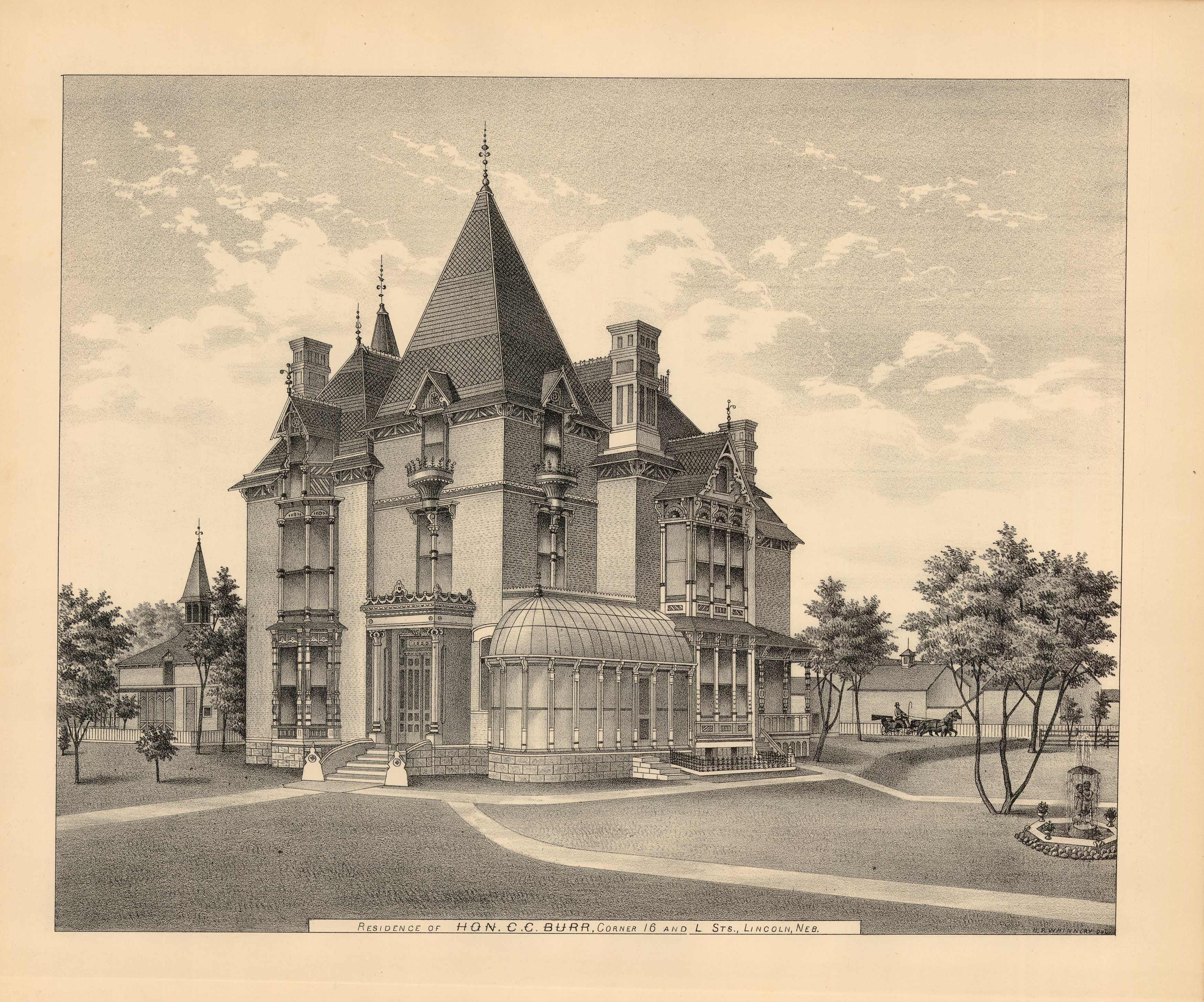 Residence of Hon. C.C.Burr