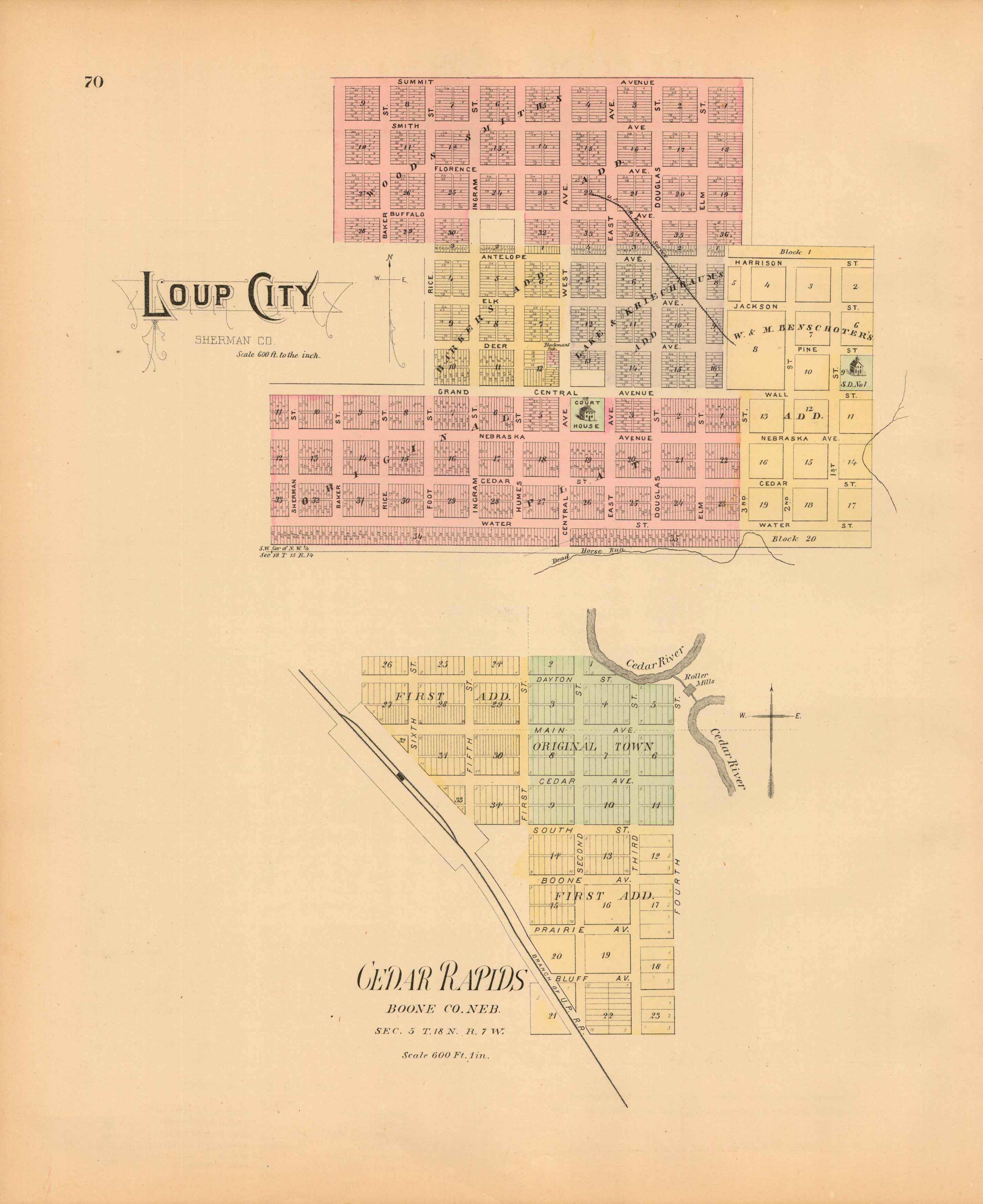 Loup City and Cedar Rapids