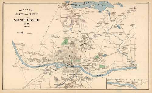Map of the City and Town of Manchester Map of the City and Town of Manchester