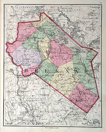 Map of Belknap County