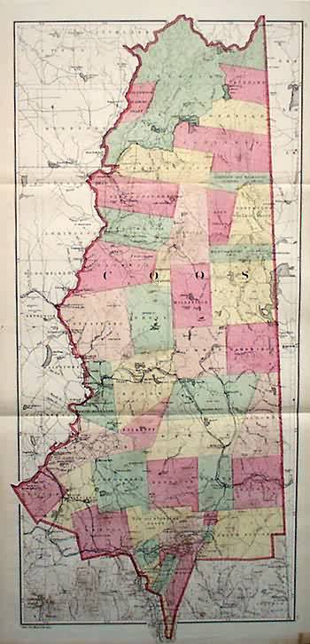 Map of Coos County