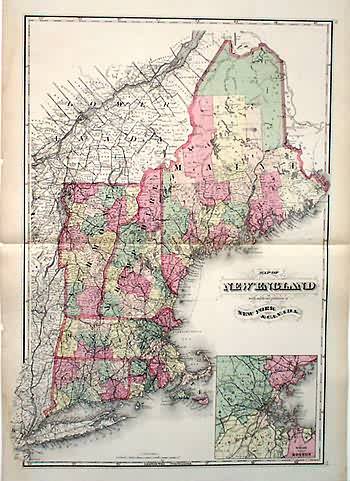 Map of New England Map of New England