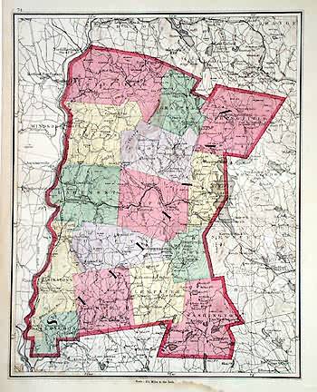 Map of Sullivan County