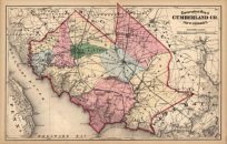 Topographical Map of Cumberland Co. New Jersey