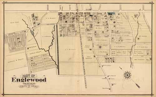 Part of Englewood (New Jersey) From Surveys Made by J.H. Serviss