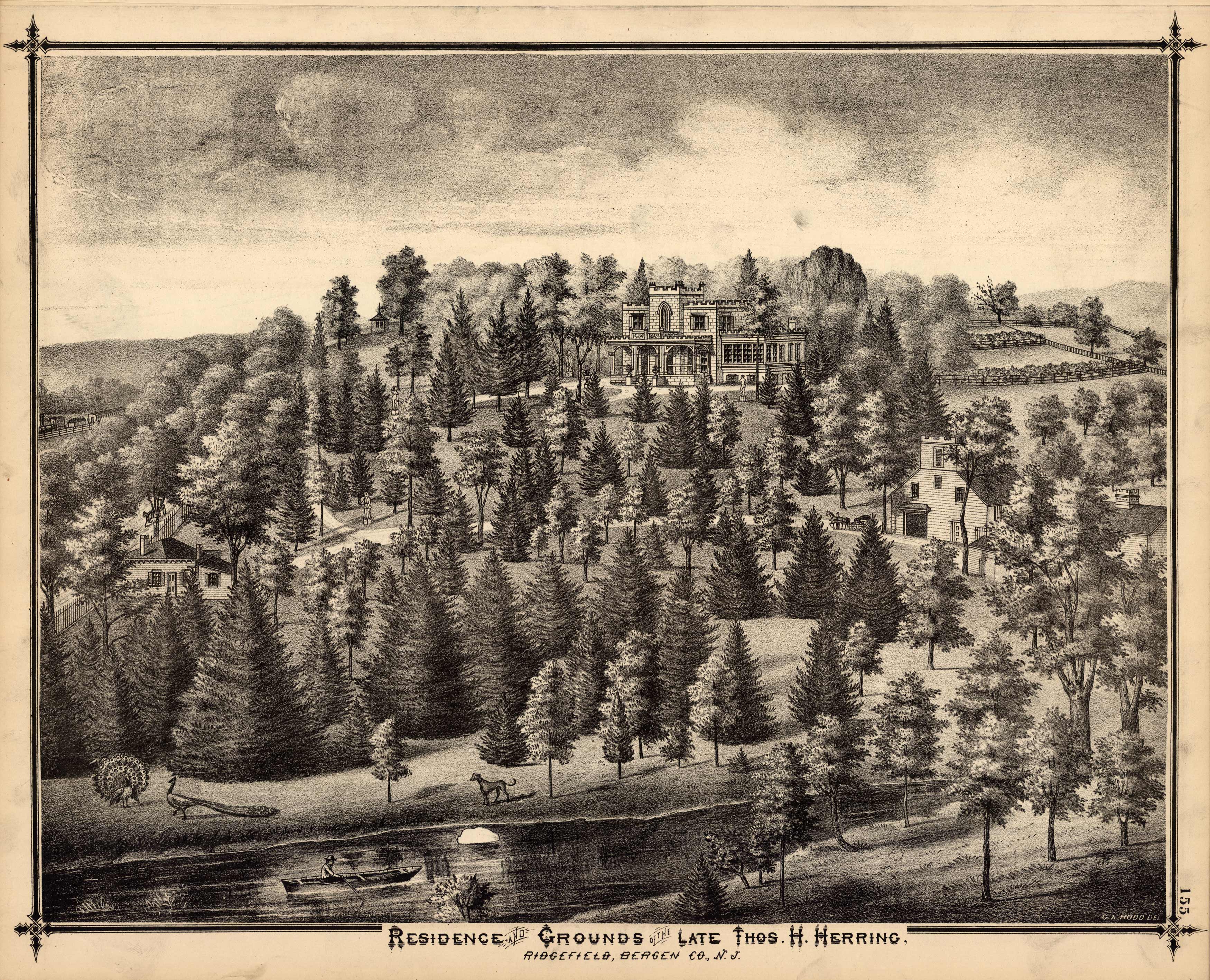 Residence and Grounds of the Late Thos. H. Herring