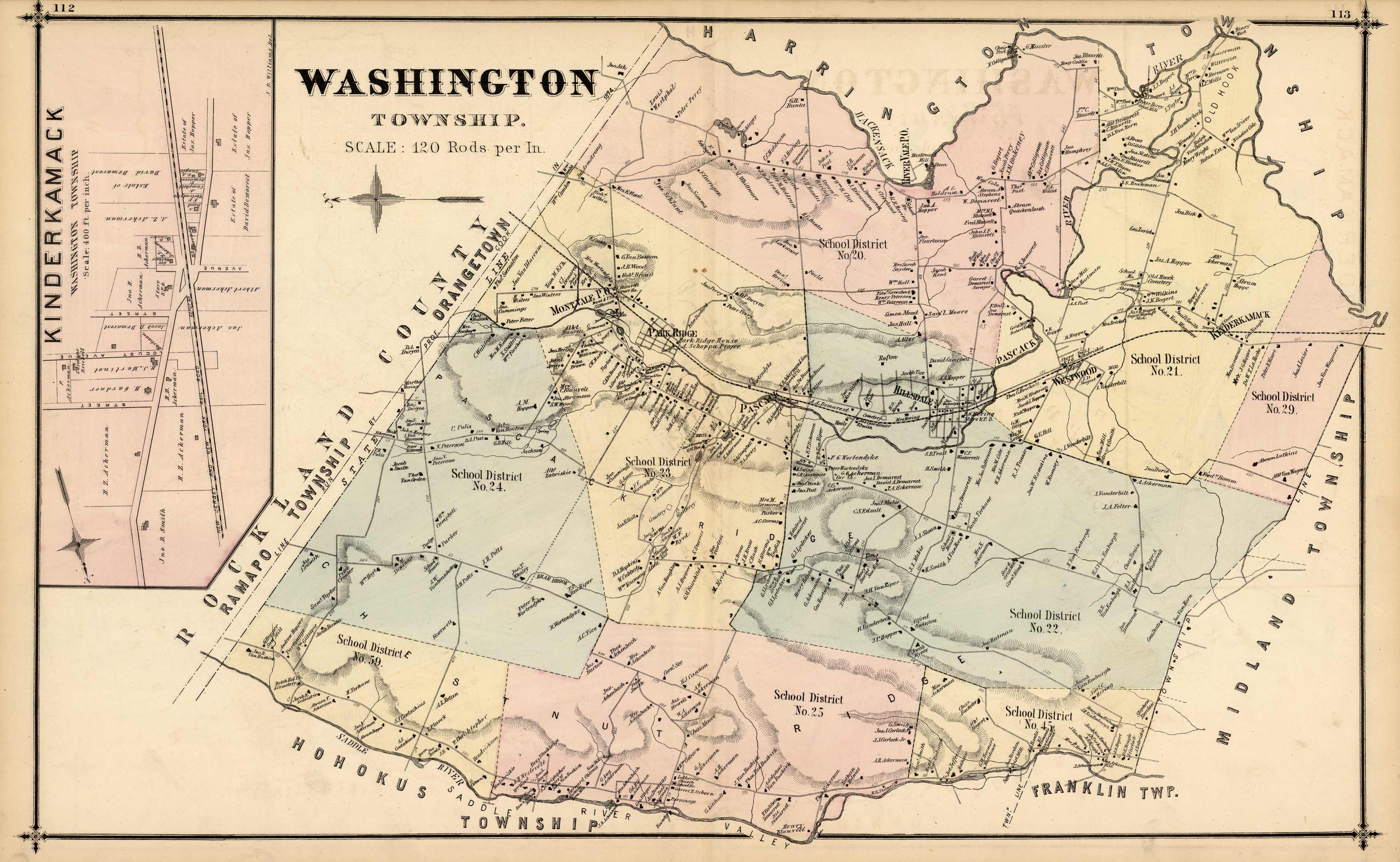 Washington Township; Kinderkamack Washington Township; Kinderkamack