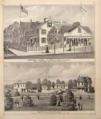 Views of Germania Hotel and Hughes Brothers Lumber & Builders