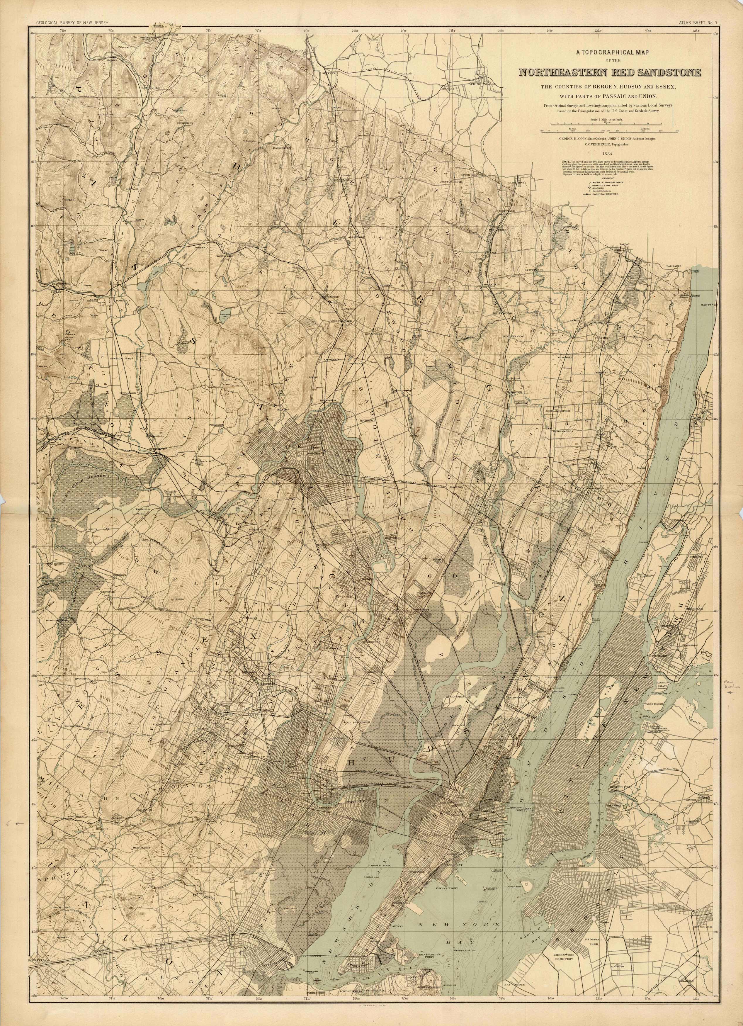 A Topographical Map of the Northeastern Red Sandstone A Topographical Map of the Northeastern Red Sandstone