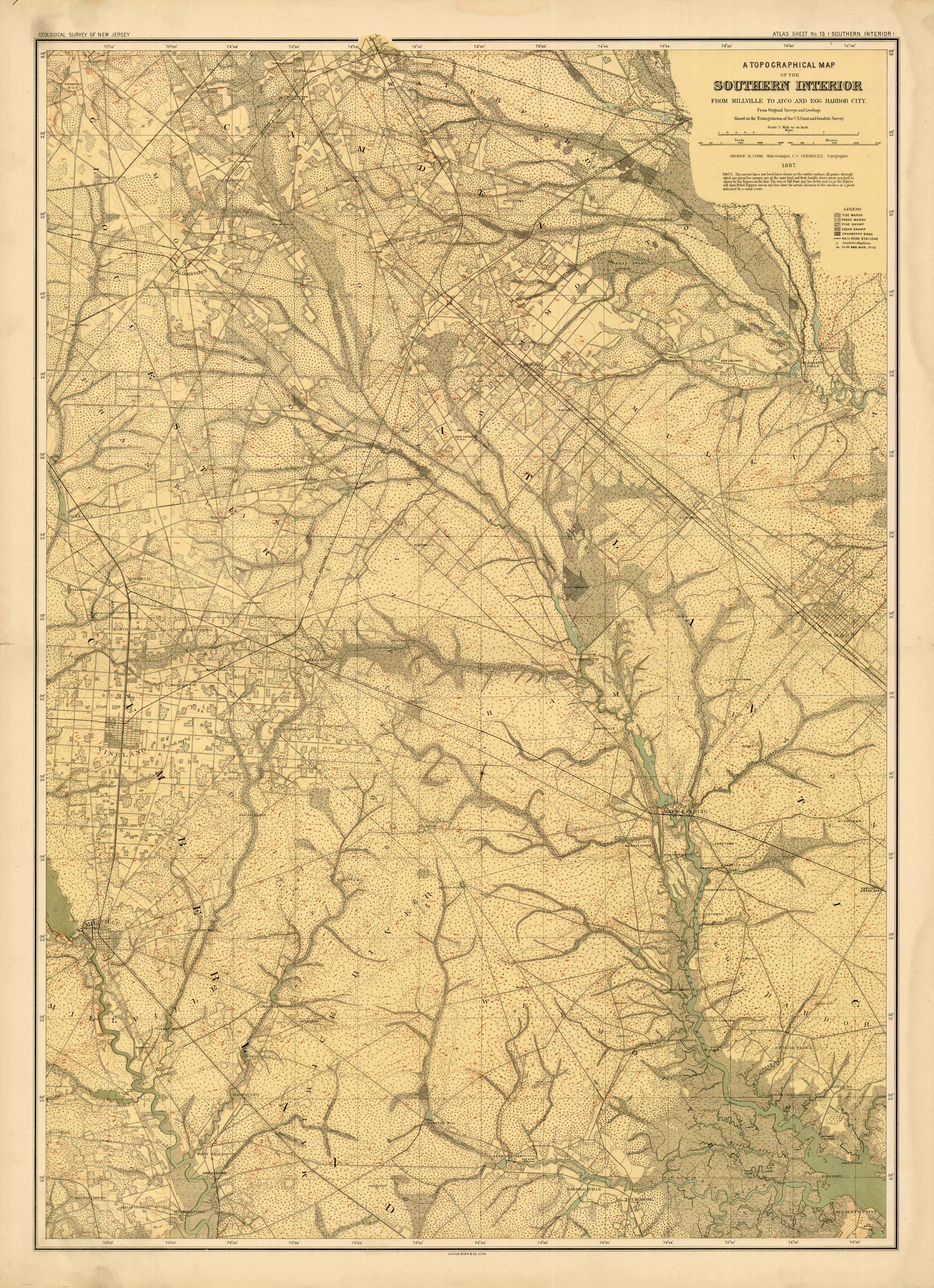 A Topographical Map of the Southern Interior
