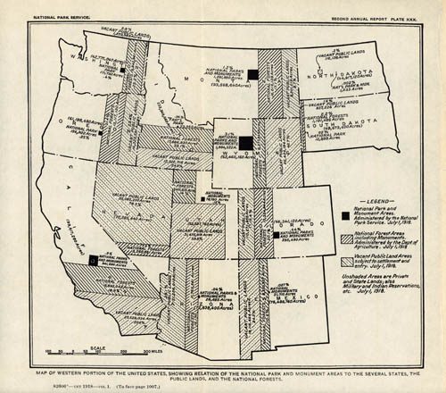 Map of Western Portion of the United States