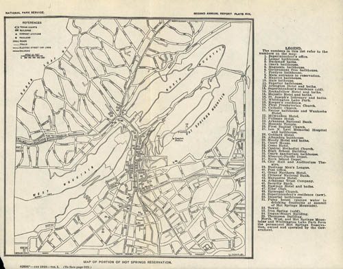 Map of Portion of Hot Springs Reservation