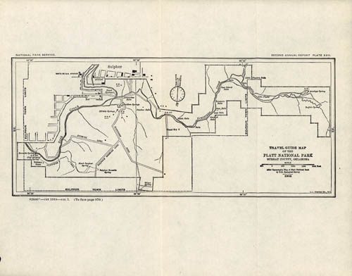 Travel Guide Map of the Platt National Park