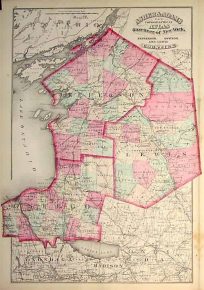 Asher & Adams New Topographical Atlas and Gazatteer of New York.   Jefferson Oswego and Lewis Counties