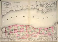 Asher & Adams New Topographical Atlas and Gazatteer of New York.   Niagara Orleans Genesee Monroe and Wayne counties