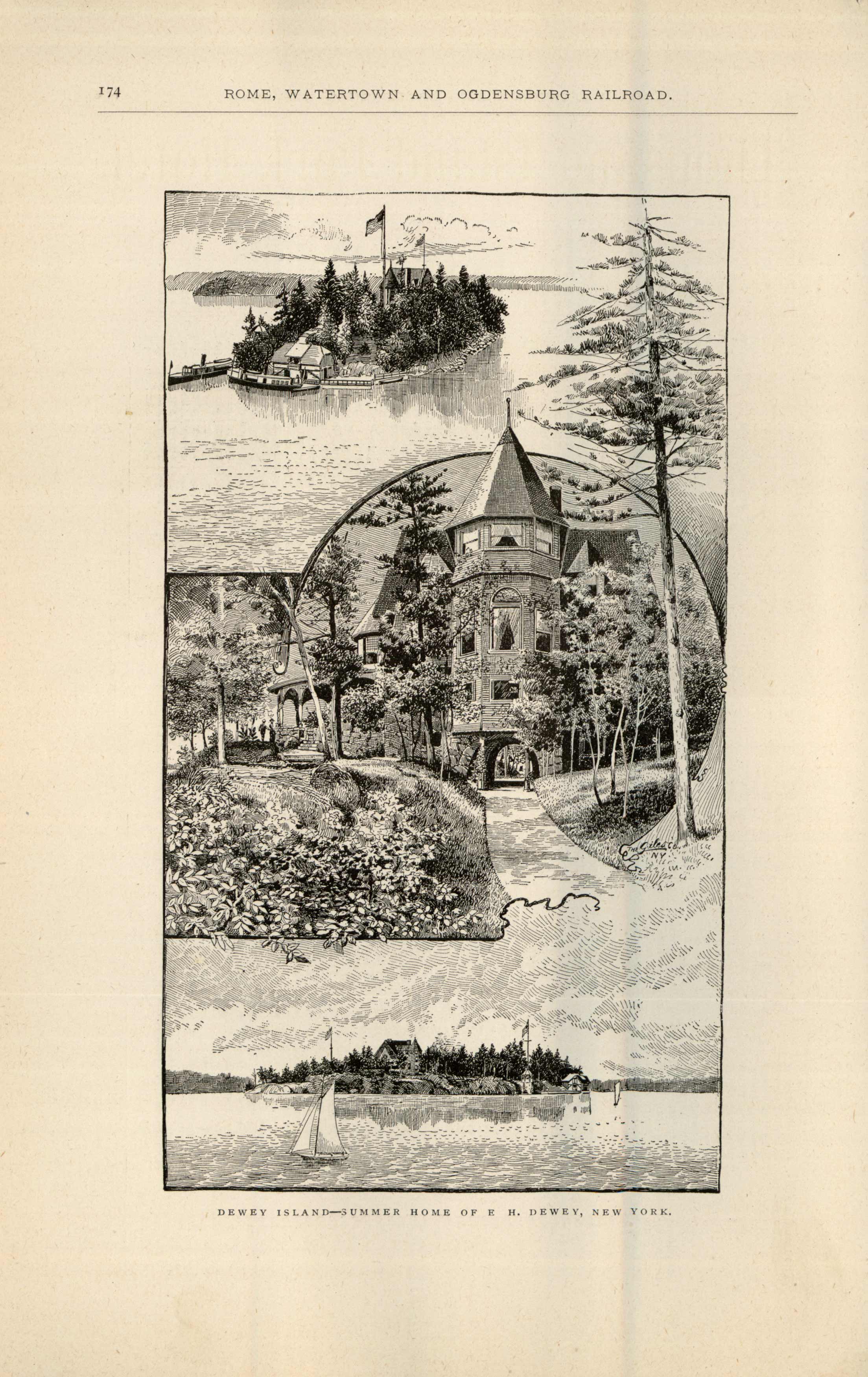 Dewey Island - Summer Home of E.H. Dewey