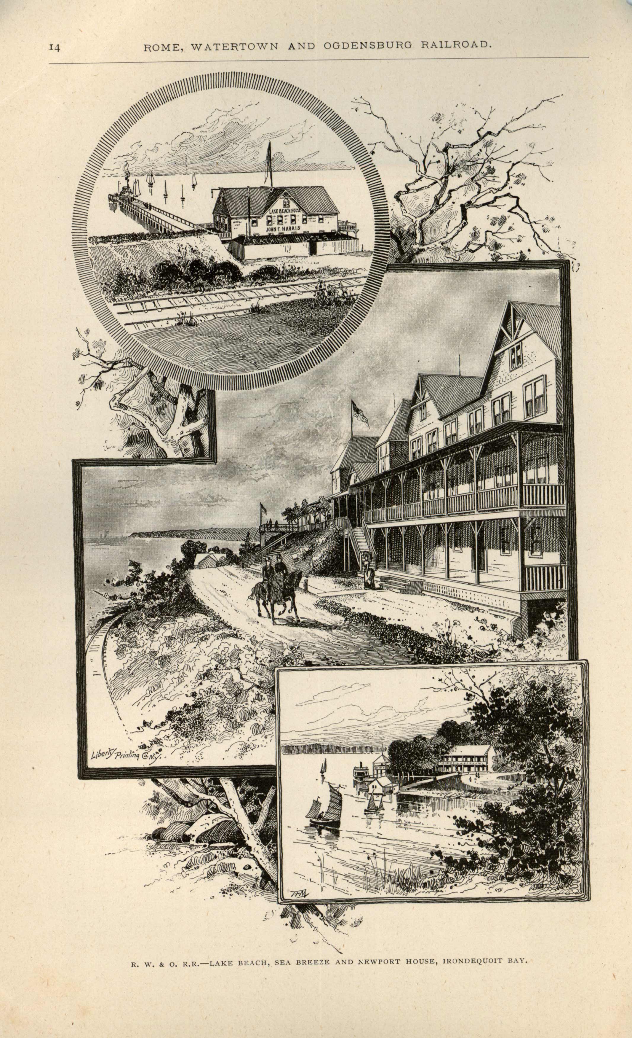 R. W. & O. R.R. - Lake Beach