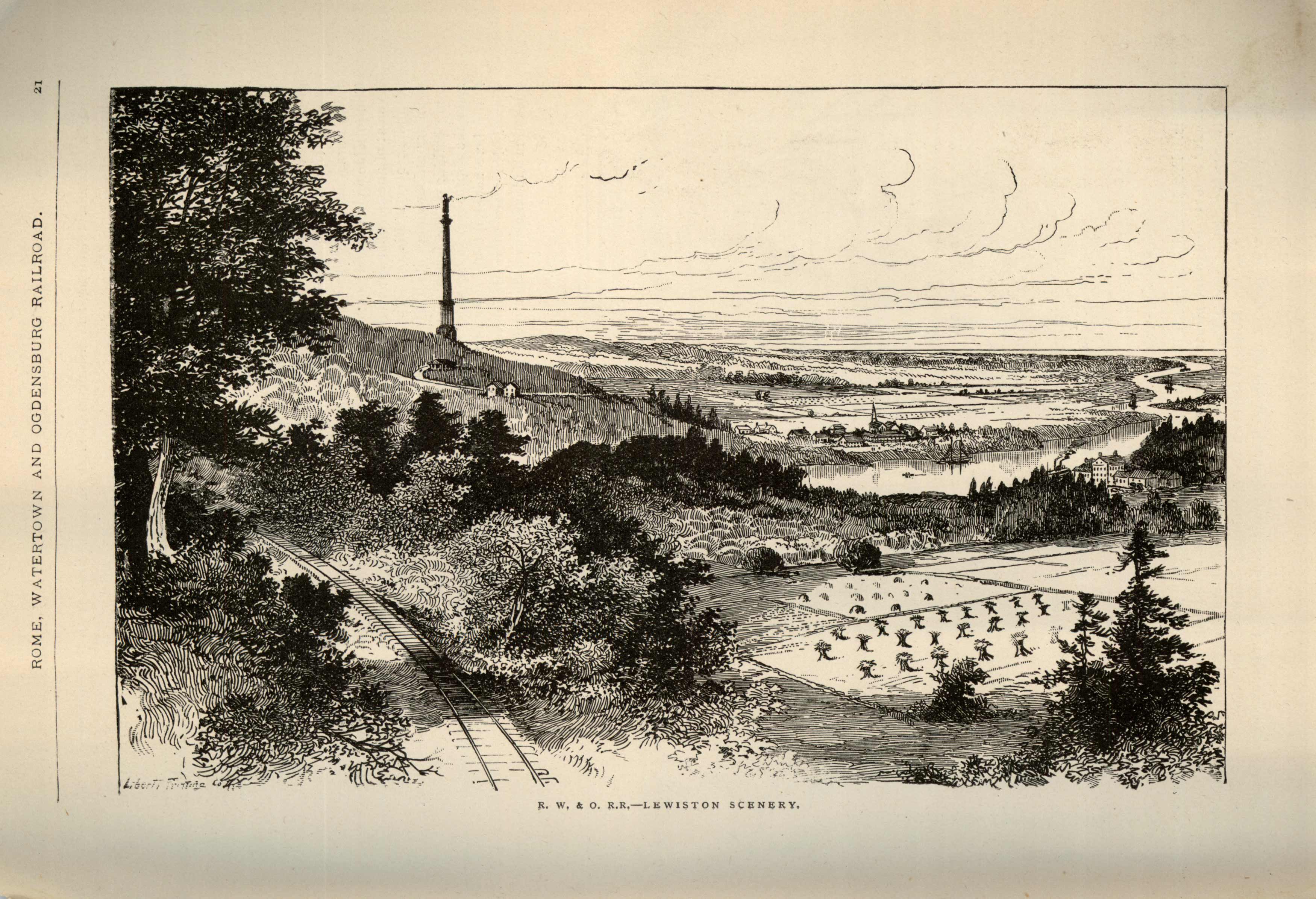 R. W. & O. R.R. - Lewiston Scenery R. W. & O. R.R. - Lewiston Scenery