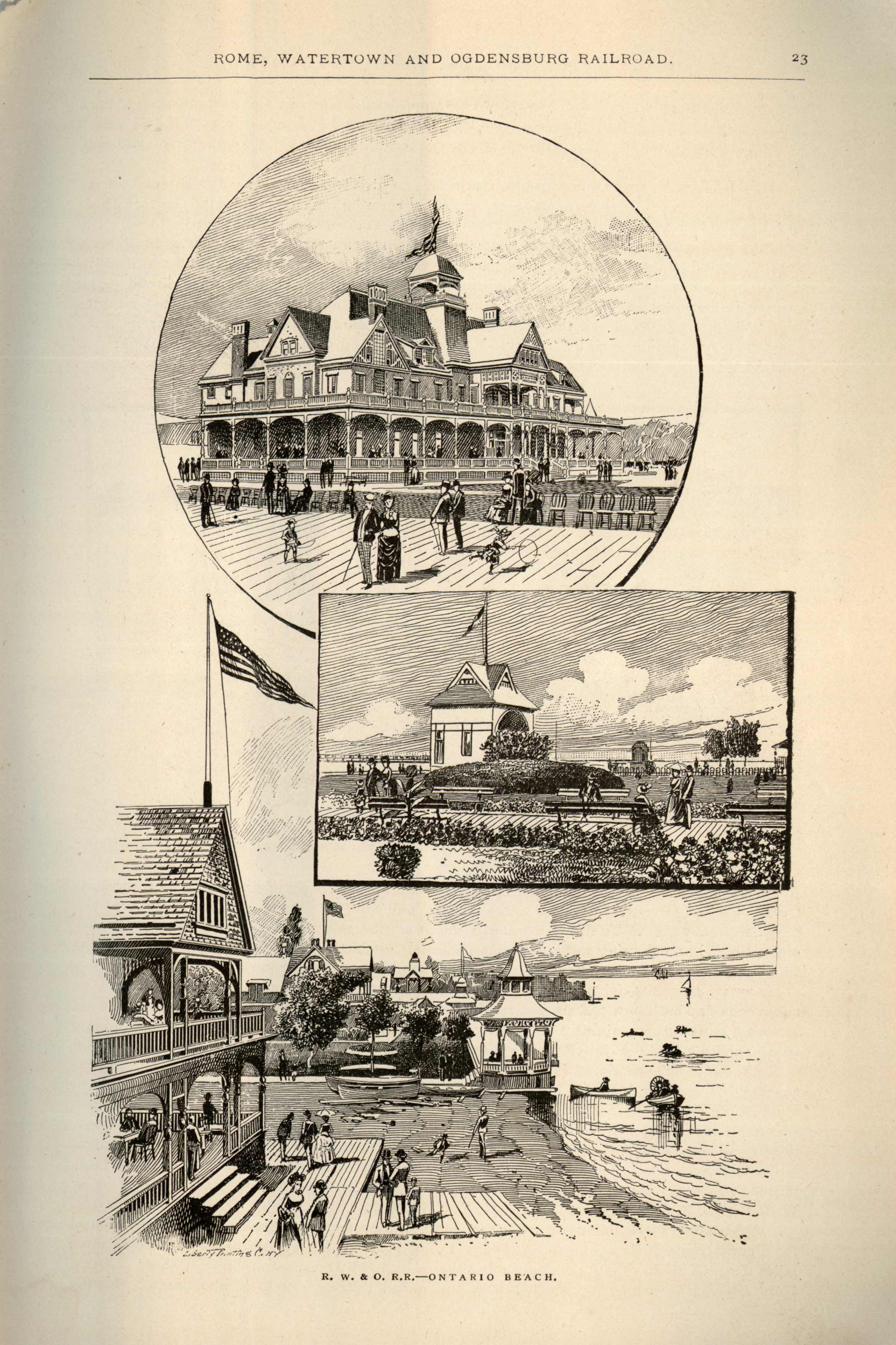 R. W. & O. R.R. - Ontario Beach R. W. & O. R.R. - Ontario Beach