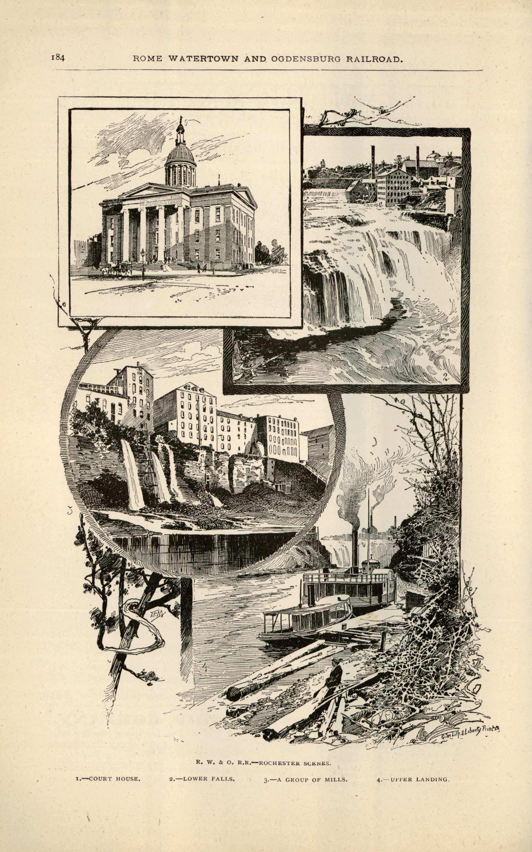 R. W. & O. R.R. - Rochester Scenes (1. Court House