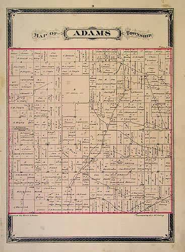 Map of Adams Township