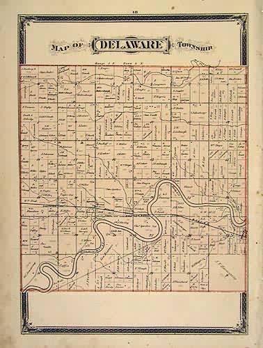 Map of Delaware Township