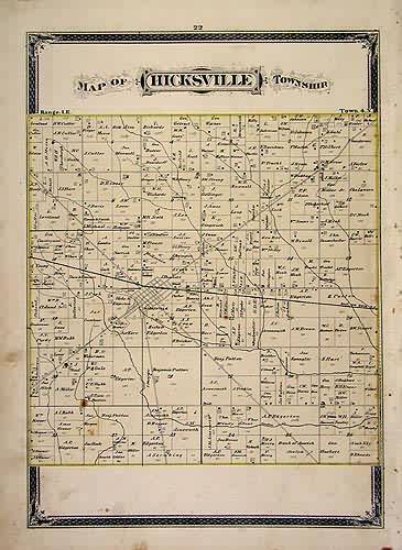 Map of Hicksville Township