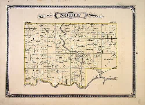 Map of Noble Township Map of Noble Township
