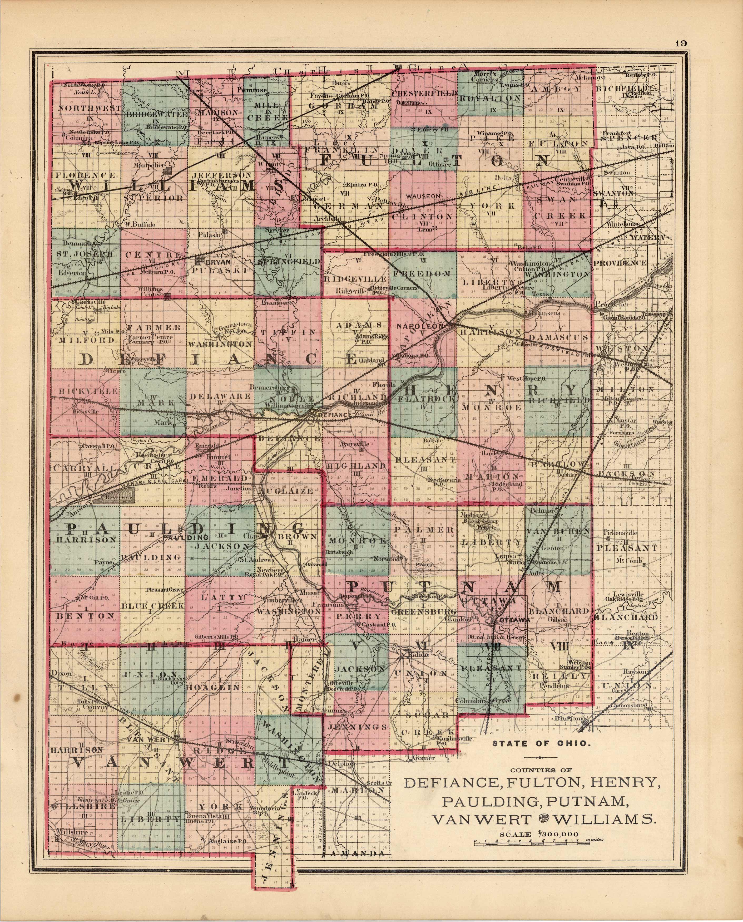 State Of Ohio, Counties Of Defiance, Fulton, Henry, Paulding, Putnam 