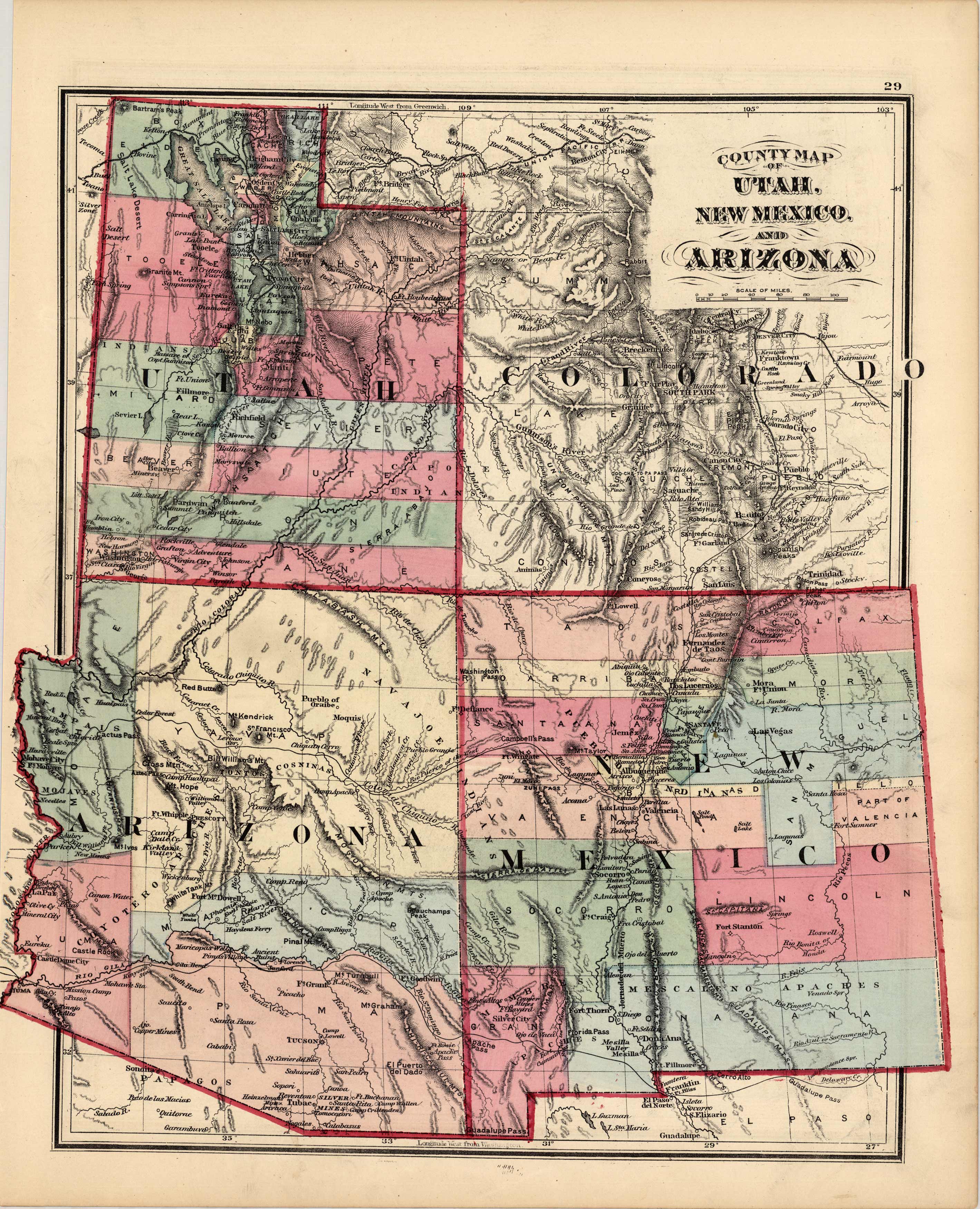 County Map of Utah