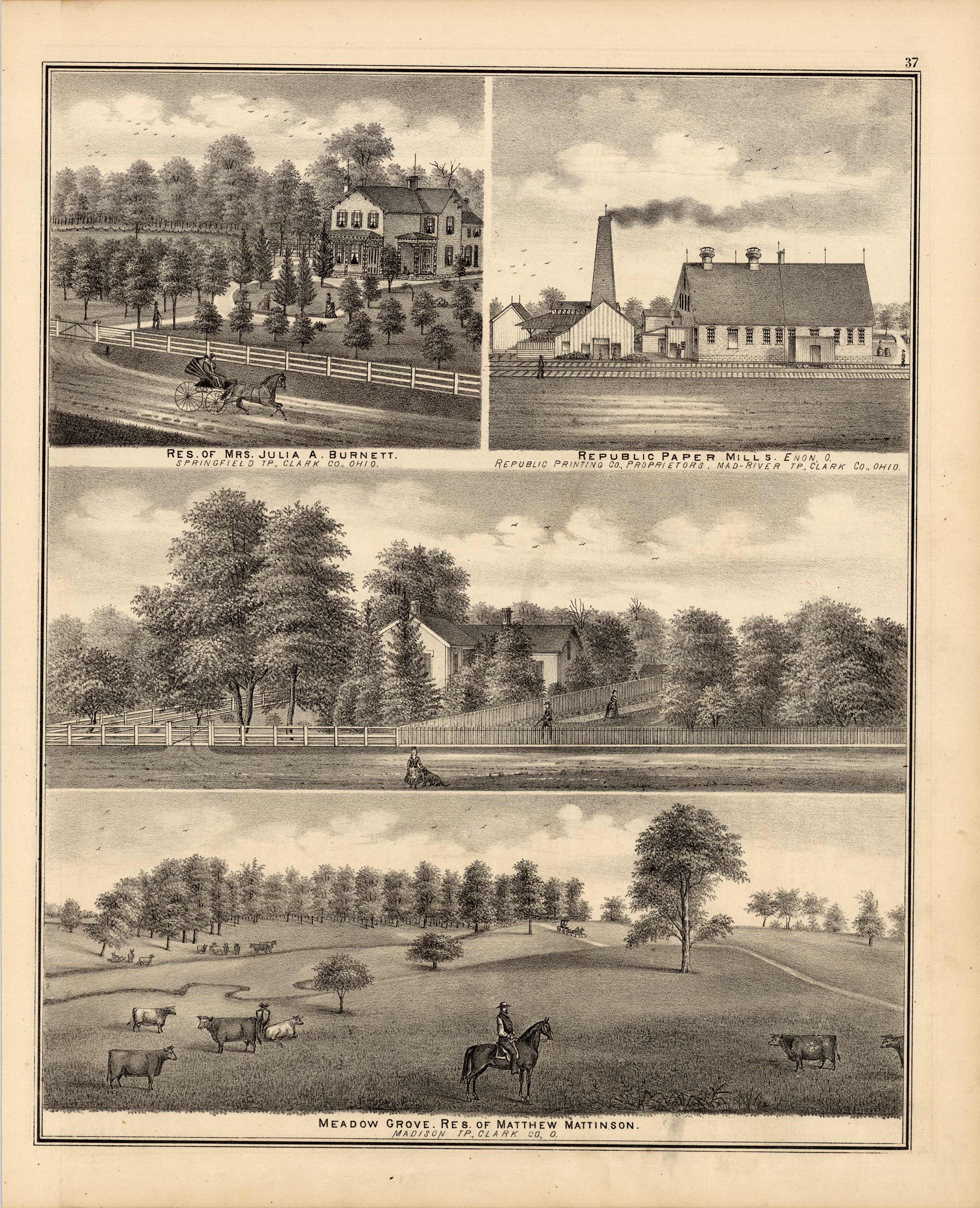 Res. of Mrs. Julia Burnett Res. of Mrs. Julia Burnett