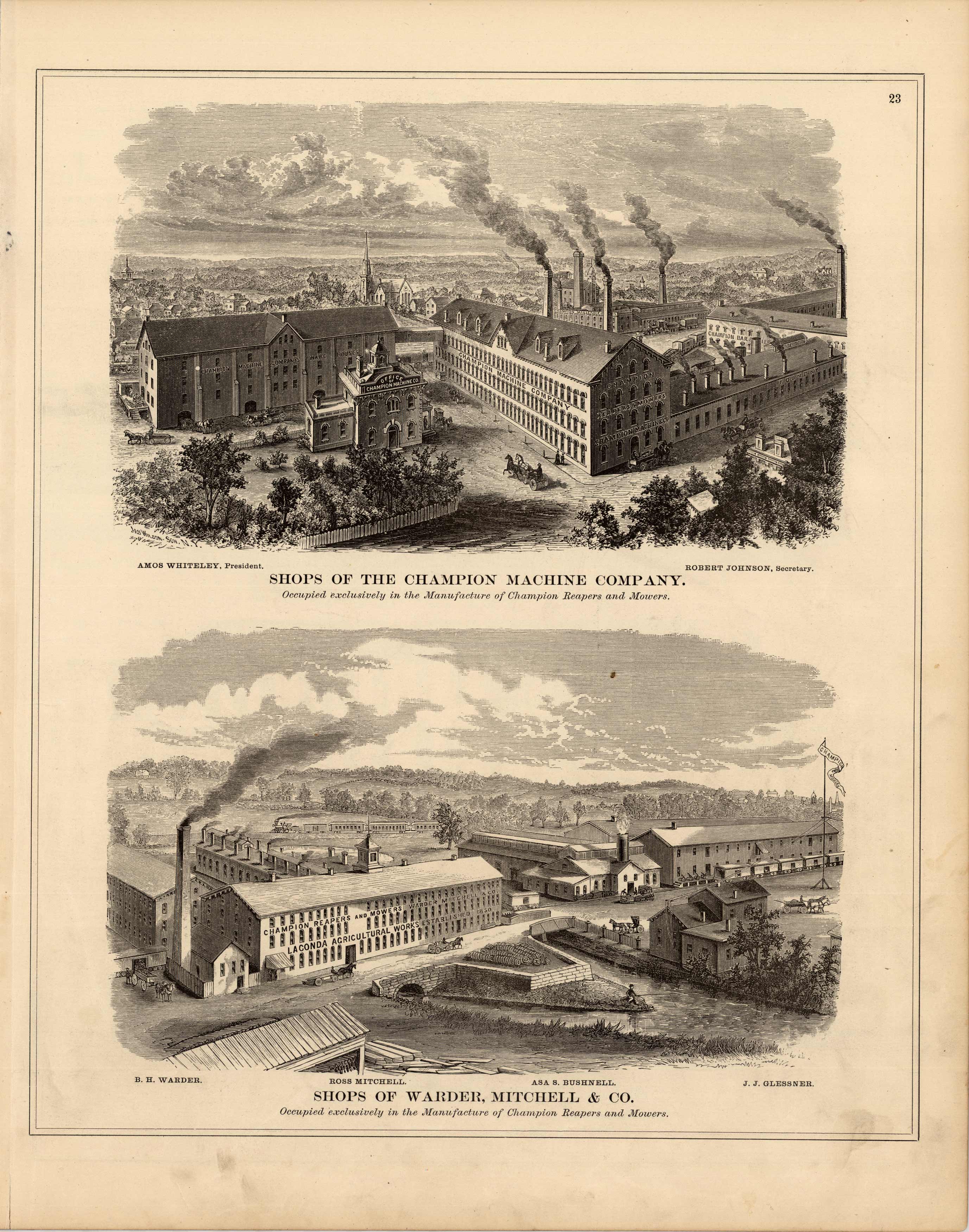 Shops of the Champion Machine Company Shops of the Champion Machine Company