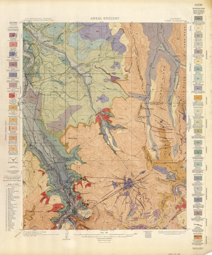 Geologic map of Ouray area