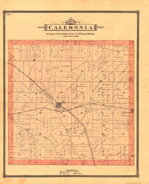 Map of Caledonia