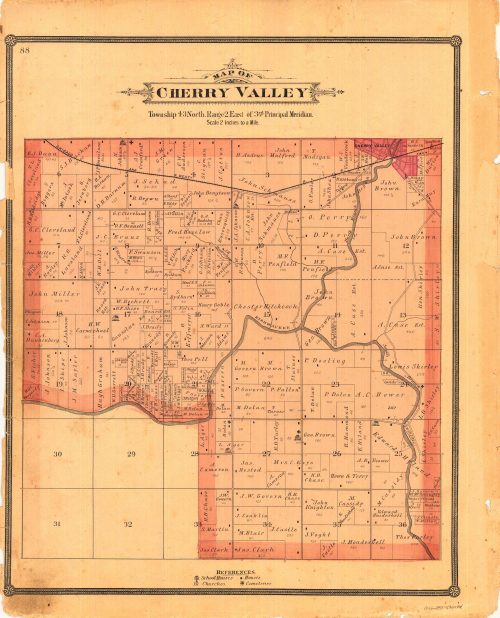 Map of Cherry Valley
