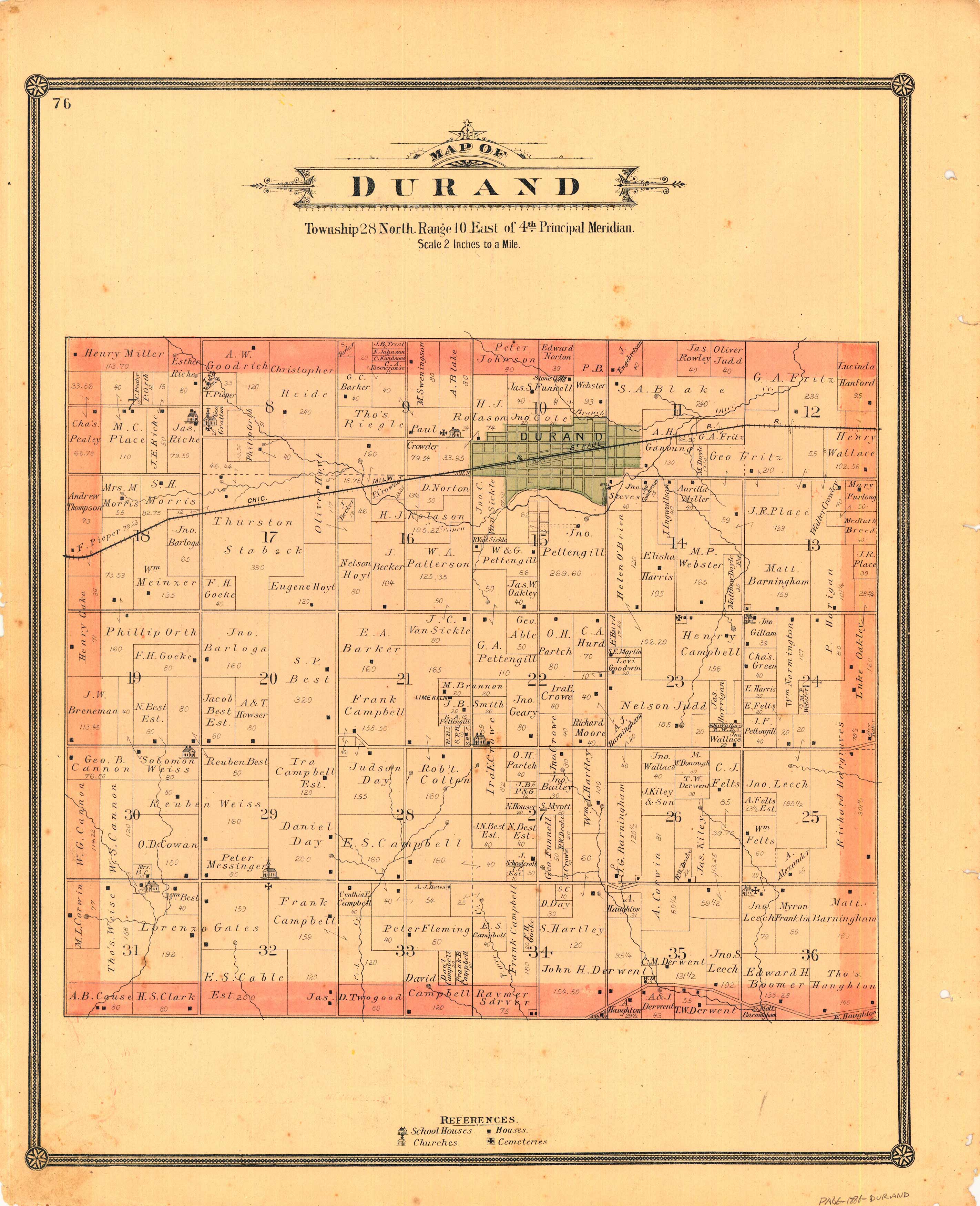Map of Durand Map of Durand
