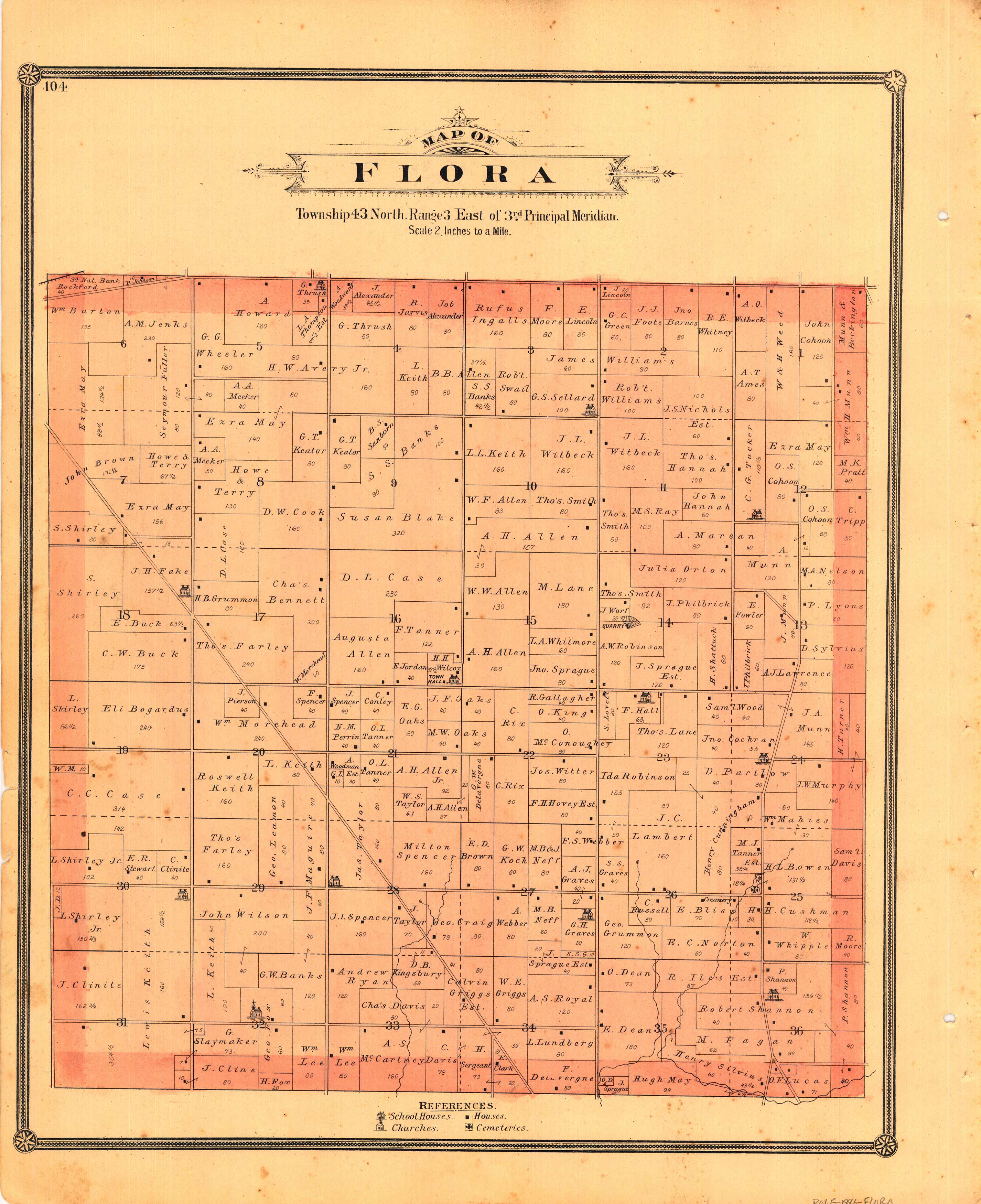 Map of Flora Map of Flora