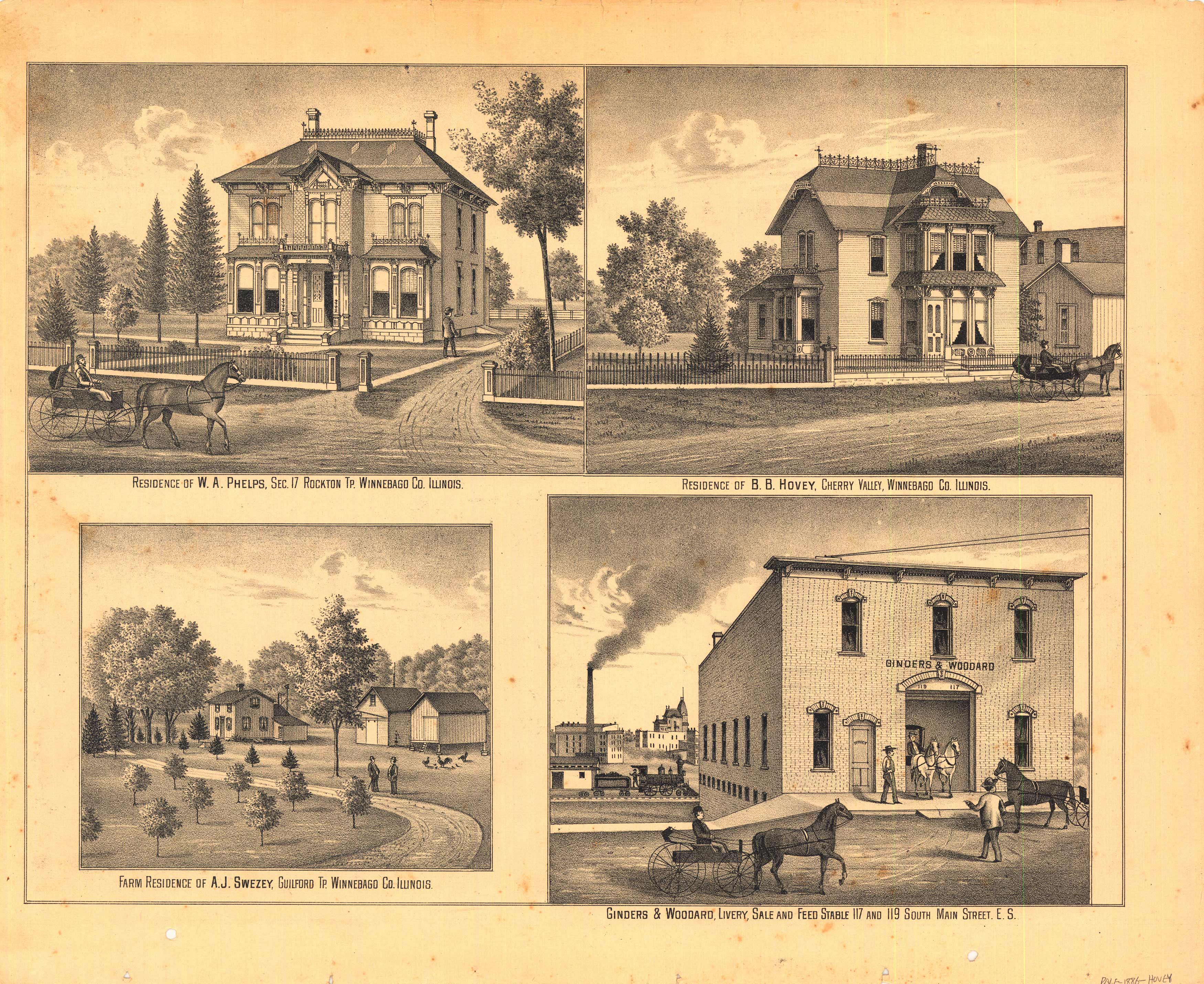 Residence of W.A. Phelps (Rockton Township