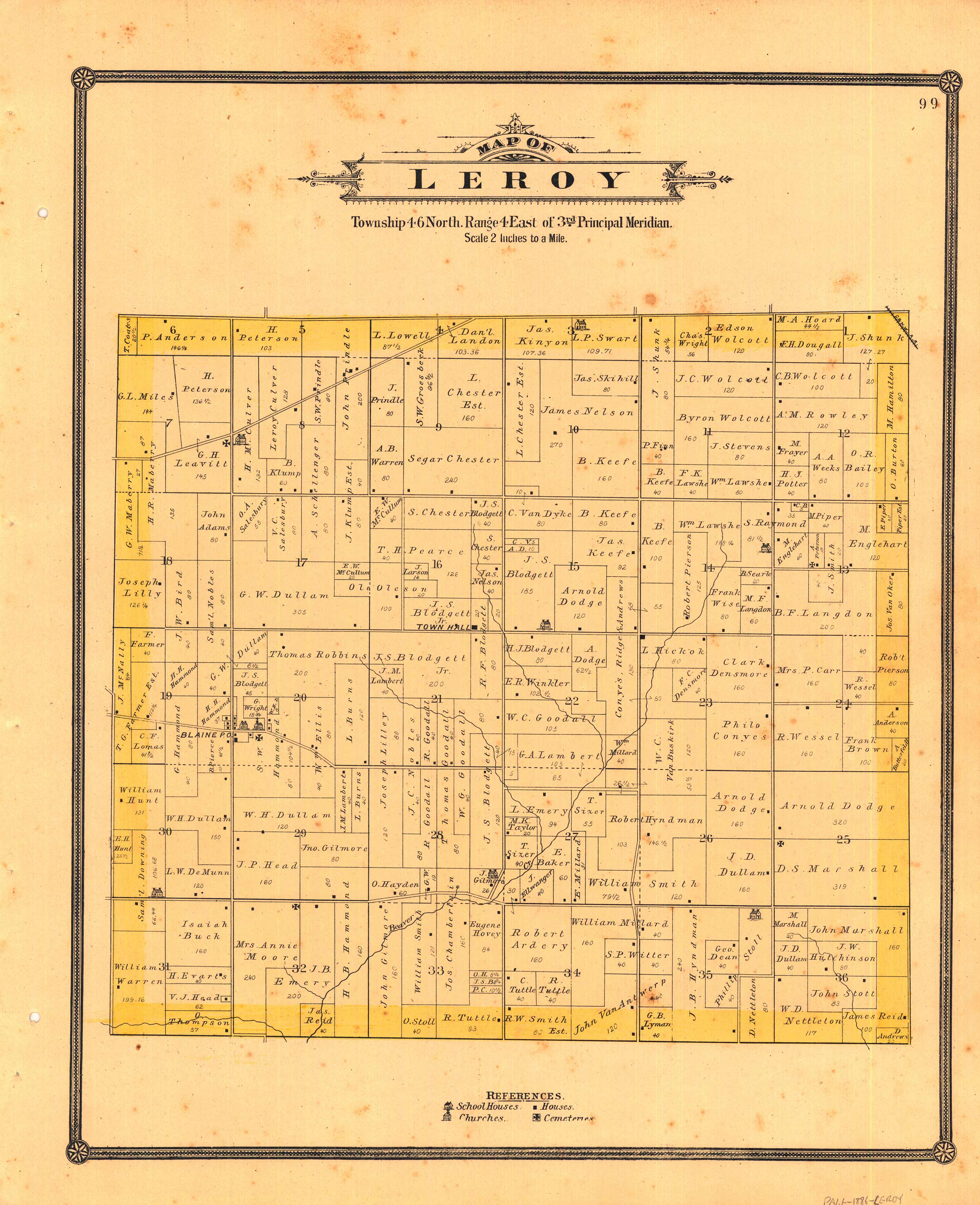 Map of Leroy Map of Leroy