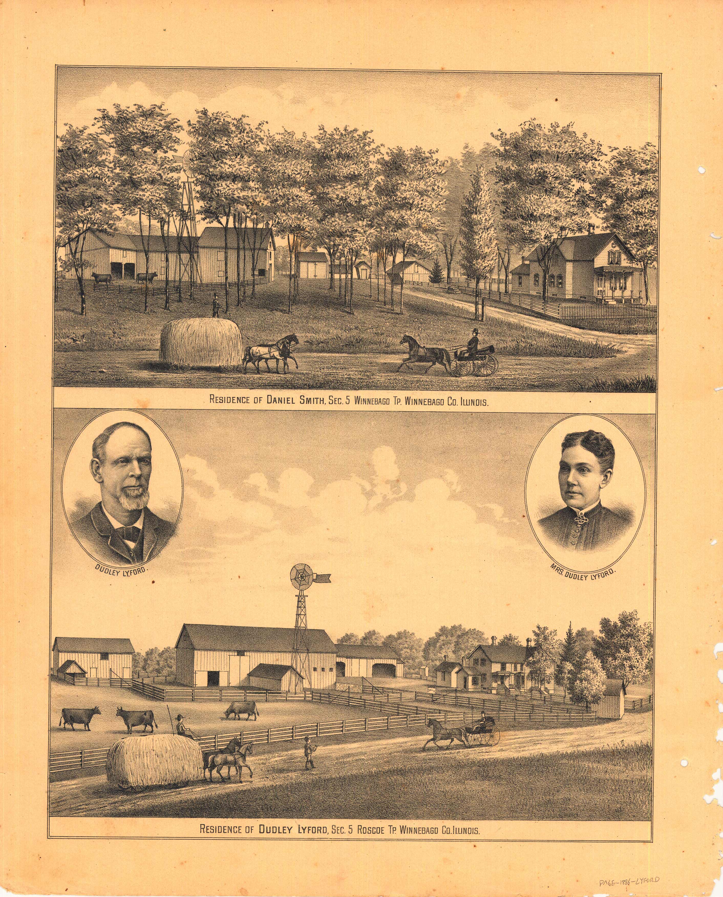 Residence of Daniel Smith (Winnebago Township