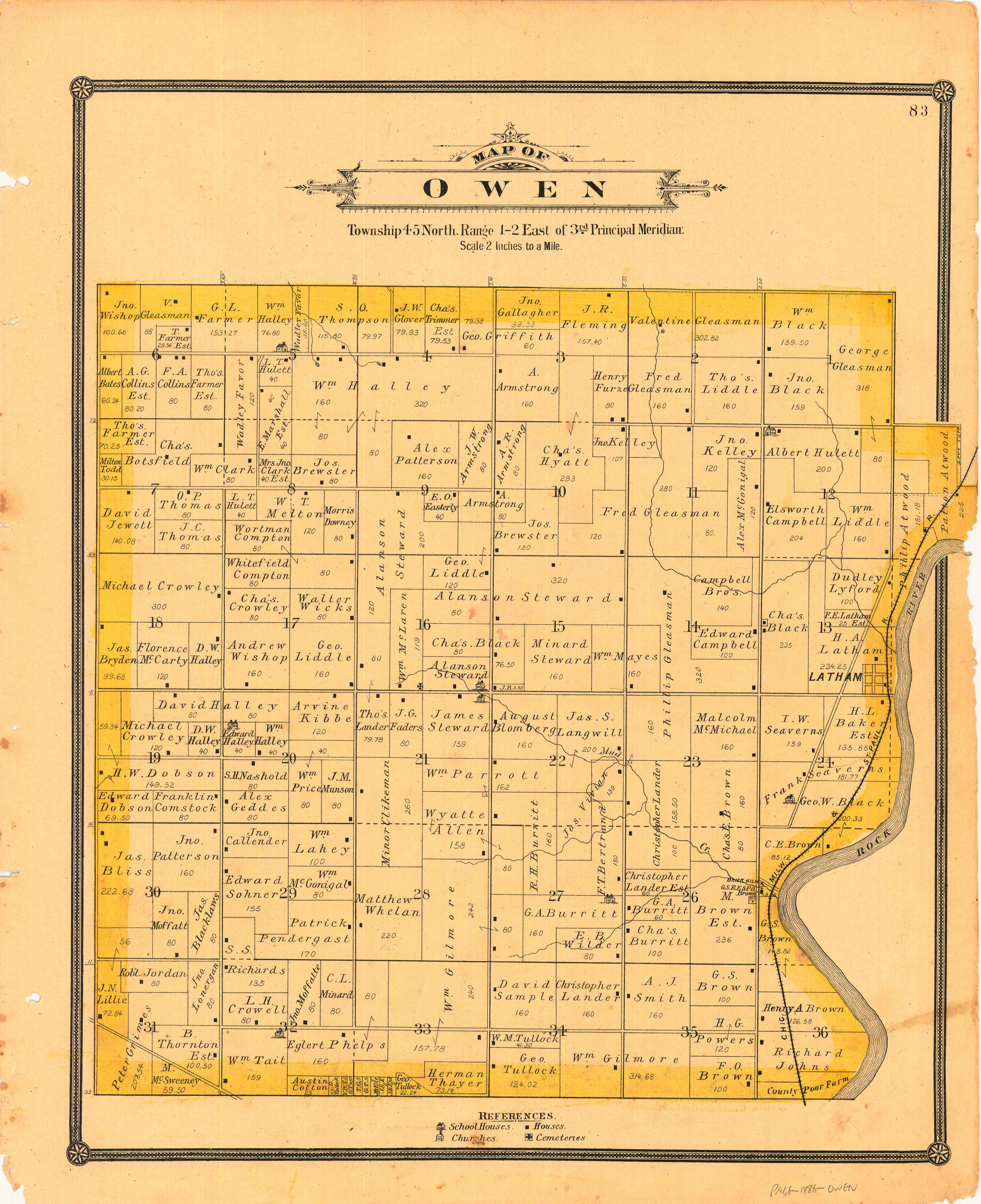 Map of Owen Map of Owen