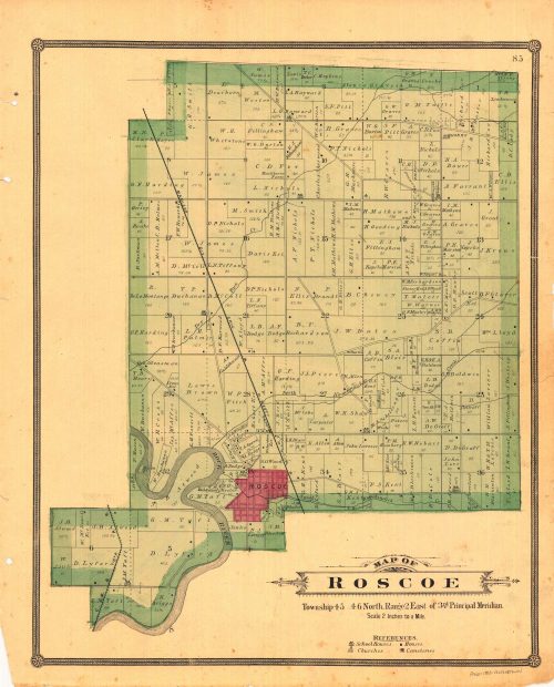 Map of Roscoe